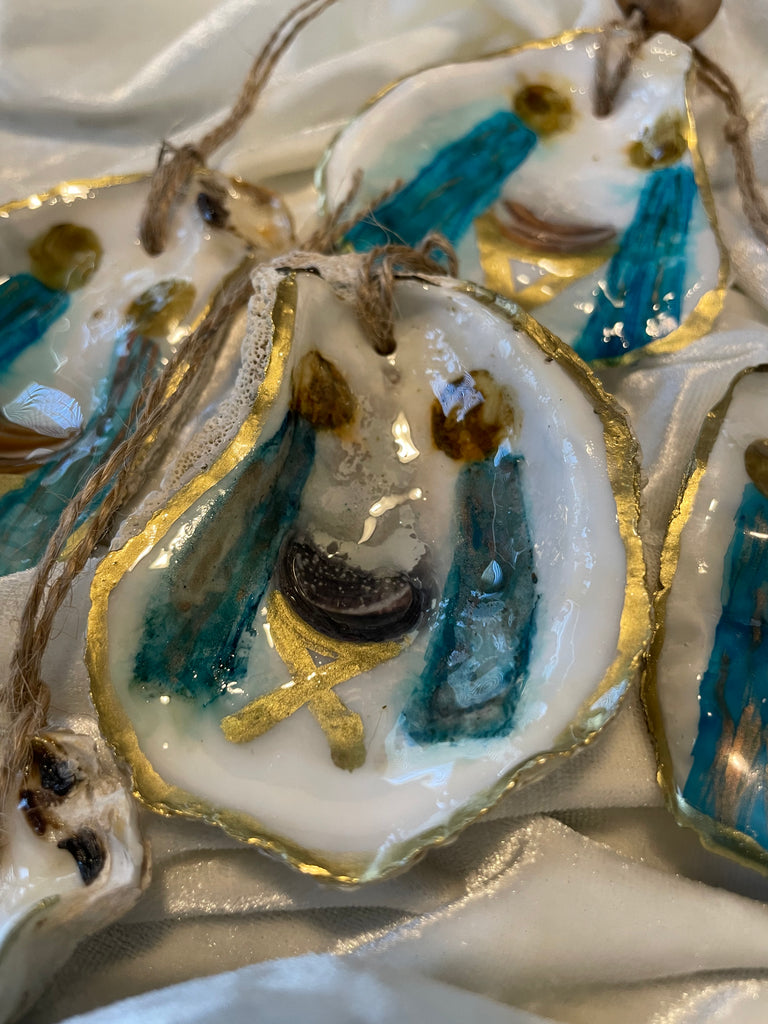 Custom Holy Family Oyster Ornament