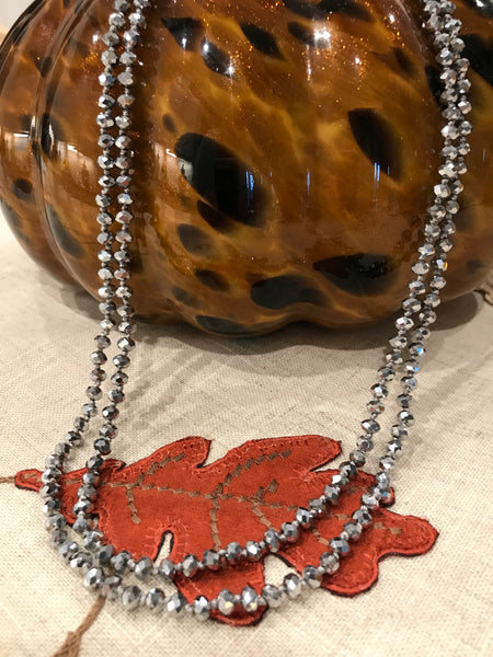 Silver Abalone Double Tear Drop Earrings