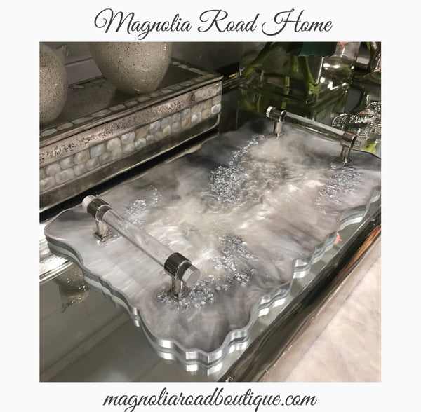 Custom Resin Tray with Handles