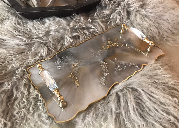 Custom Resin Tray with Handles