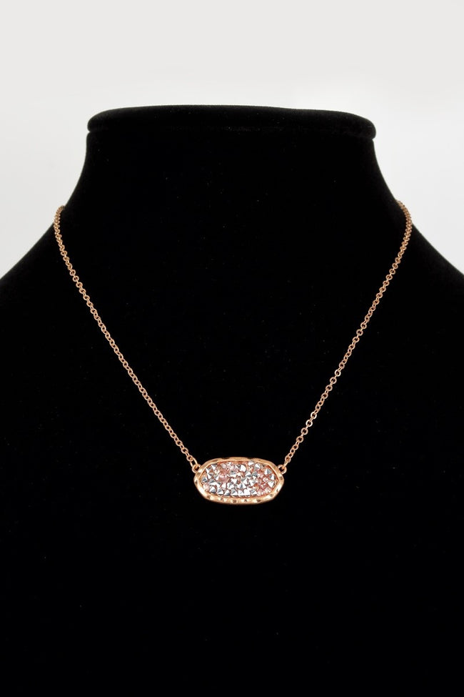 Dazzling Glitter Stone Necklace