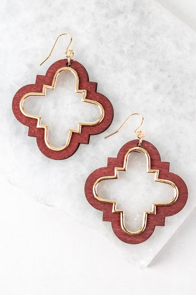 These charming Moroccan Spoon Flower earrings are brought to you by Urbanista. They are 2" by 2" and come in Mint, Grey, and Maroon.