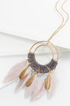This Bohemian inspired necklace from Urbanista and features a suede and feather detail and looks fabulous. It's 33