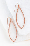 These textured metal tear drop earrings from Urbanista are so versatile and compliment any outfit! Comes in Gold.