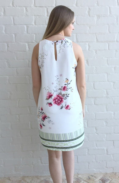 This lovely dress is brought to you by Ces Femme and features a delicate floral print. It  is lined and wrinkle free! Gorgeous has never been so easy!