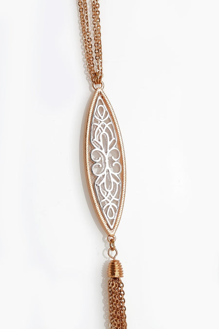 Grecian Key Pendant Necklace