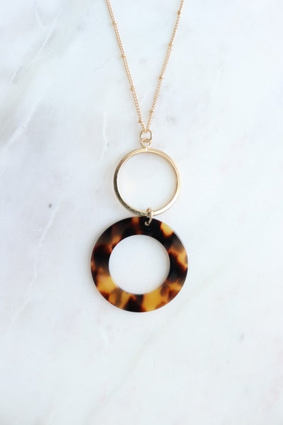 Animal Inspired Double Hoop Necklace