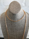 ﻿Simple and elegant! Choose gold or silver in this long 46 inch Italian styled mesh chain. That's amore!